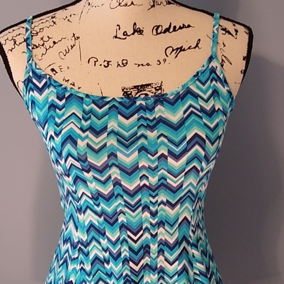 Aqua Mini Dress - Picture 2 of 5